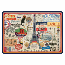 Carte Postale Paris Souvenir Dorure à Chaud - Venez Tous à Paris CPD 011