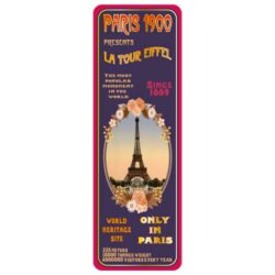 Marque-Page Paris Souvenir - Paris 1900 MPD 008