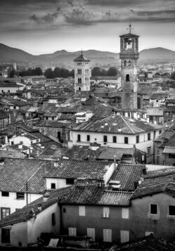 Tirage Photo Noir et Blanc Toscane Lucca Lucques