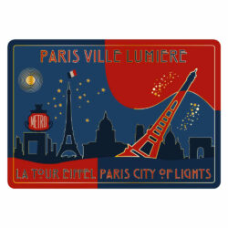 Carte Postale Paris Souvenir - Paris City of Lights CPD O99