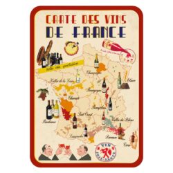 Carte Postale Paris Souvenir - Carte des Vins de France CPD 091