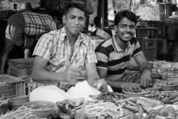Cochin Inde marché vendeurs de légumes Cochin Inde marché vendeurs de légumes