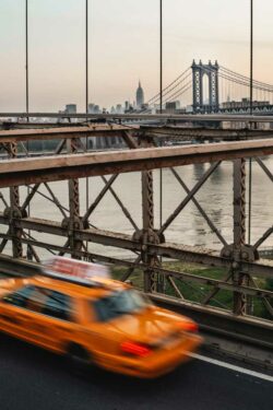 New-York Brooklyn Bridge Yellow New-York Brooklyn Bridge Yellow Cab