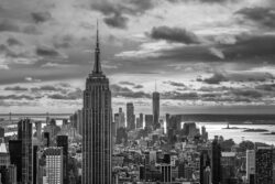 New-York Empire State Building noir et blanc New-York Empire State Building noir et blanc